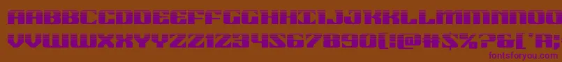 21gunsalutehalf Font – Purple Fonts on Brown Background