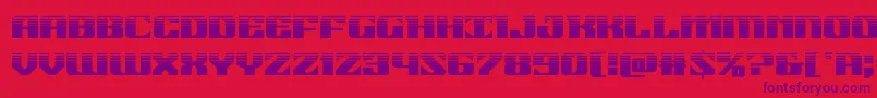 21gunsalutehalf Font – Purple Fonts on Red Background