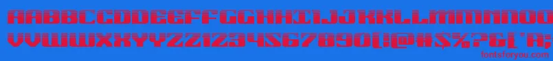 21gunsalutehalf Font – Red Fonts on Blue Background