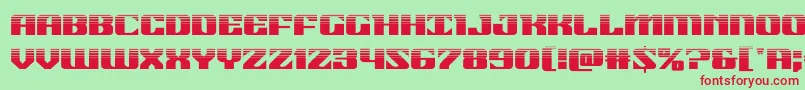 21gunsalutehalf Font – Red Fonts on Green Background