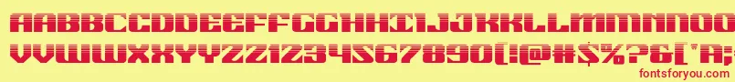 21gunsalutehalf Font – Red Fonts on Yellow Background
