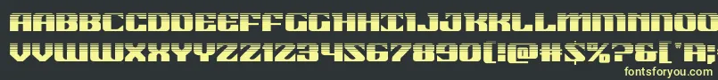 21gunsalutehalf Font – Yellow Fonts on Black Background