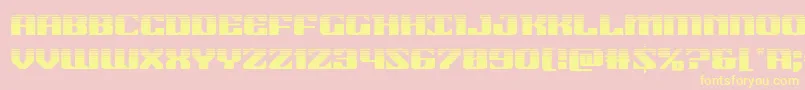 21gunsalutehalf Font – Yellow Fonts on Pink Background