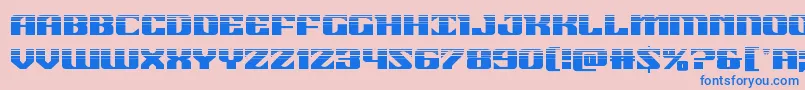 21gunsalutehalf Font – Blue Fonts on Pink Background