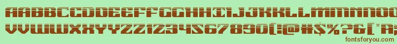 21gunsalutehalf Font – Brown Fonts on Green Background