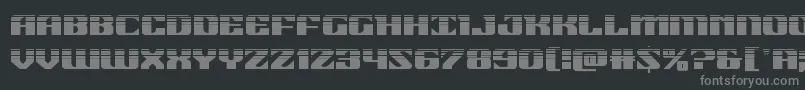 21gunsalutehalf Font – Gray Fonts on Black Background