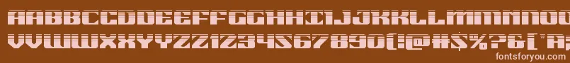 21gunsalutehalf Font – Pink Fonts on Brown Background