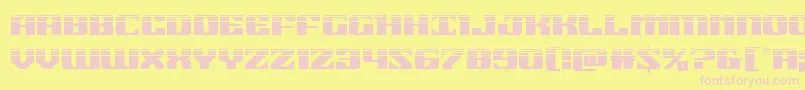 21gunsalutehalf Font – Pink Fonts on Yellow Background