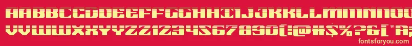 21gunsalutehalf Font – Yellow Fonts on Red Background