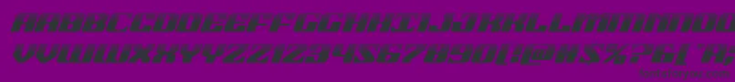 21gunsalutehalfital Font – Black Fonts on Purple Background