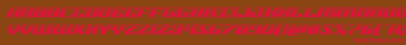 21gunsalutehalfital Font – Red Fonts on Brown Background