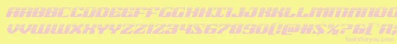 21gunsalutehalfital Font – Pink Fonts on Yellow Background