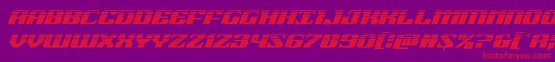 21gunsalutehalfital Font – Red Fonts on Purple Background