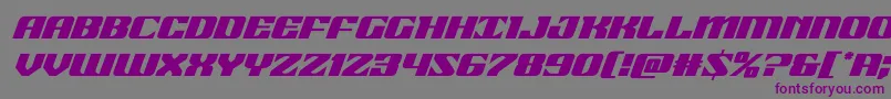 21gunsaluteital Font – Purple Fonts on Gray Background