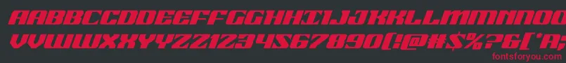 21gunsaluteital Font – Red Fonts on Black Background