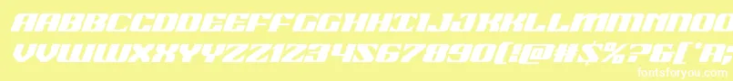 21gunsaluteital Font – White Fonts on Yellow Background