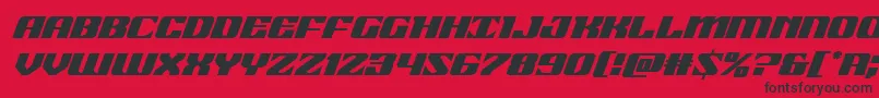 21gunsaluteital Font – Black Fonts on Red Background