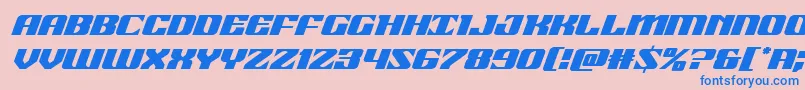 21gunsaluteital Font – Blue Fonts on Pink Background