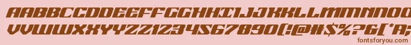 21gunsaluteital Font – Brown Fonts on Pink Background