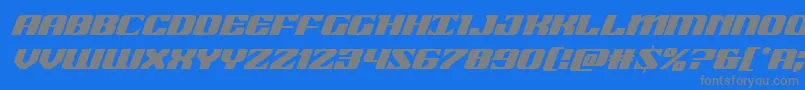 21gunsaluteital Font – Gray Fonts on Blue Background