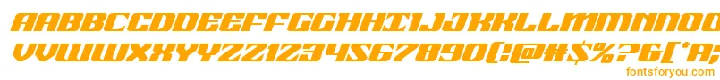 21gunsaluteital Font – Orange Fonts on White Background