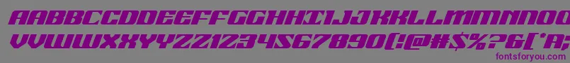 21gunsaluteital Font – Purple Fonts on Gray Background