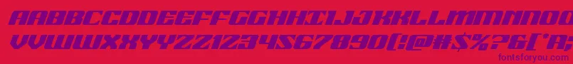 21gunsaluteital Font – Purple Fonts on Red Background