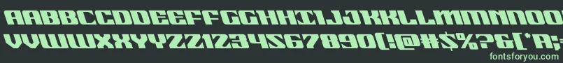 21gunsaluteleft Font – Green Fonts on Black Background