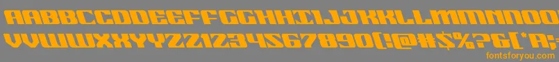 21gunsaluteleft Font – Orange Fonts on Gray Background