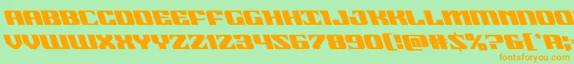 21gunsaluteleft Font – Orange Fonts on Green Background