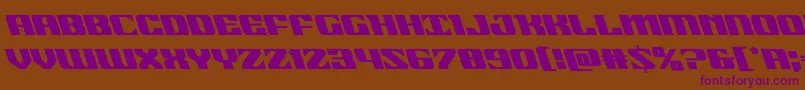 21gunsaluteleft Font – Purple Fonts on Brown Background