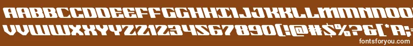 21gunsaluteleft Font – White Fonts on Brown Background