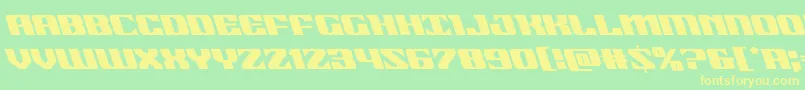 21gunsaluteleft Font – Yellow Fonts on Green Background