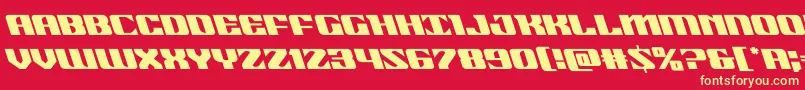 21gunsaluteleft Font – Yellow Fonts on Red Background