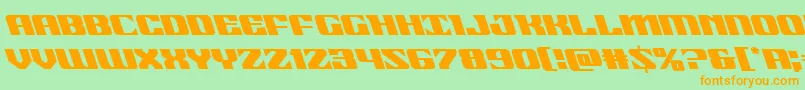 More about 21gunsaluteleft Font 21gunsaluteleft Font – Orange Fonts on Green Background