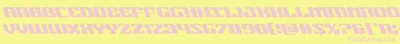 21gunsaluteleft Font – Pink Fonts on Yellow Background