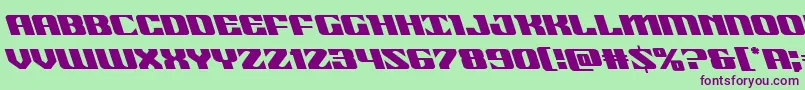 21gunsaluteleft Font – Purple Fonts on Green Background