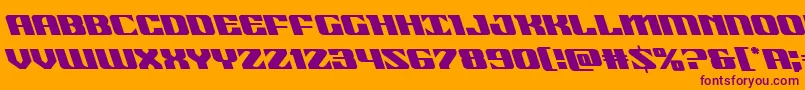 21gunsaluteleft Font – Purple Fonts on Orange Background