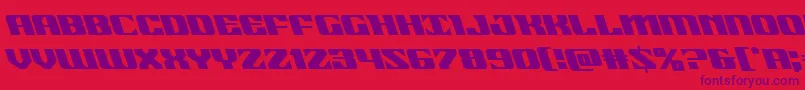 21gunsaluteleft Font – Purple Fonts on Red Background