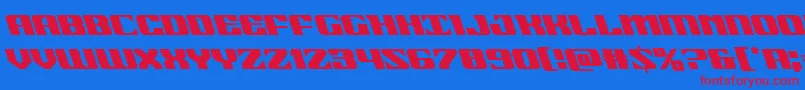 21gunsaluteleft Font – Red Fonts on Blue Background