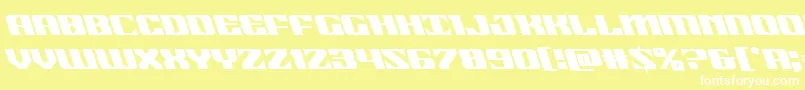 21gunsaluteleft Font – White Fonts on Yellow Background