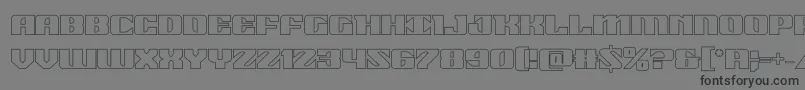 21gunsaluteout Font – Black Fonts on Gray Background