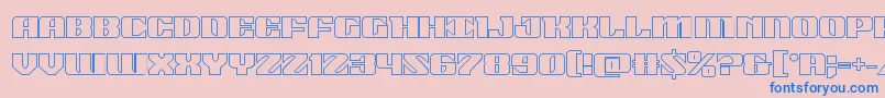 21gunsaluteout Font – Blue Fonts on Pink Background