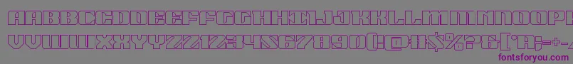 21gunsaluteout Font – Purple Fonts on Gray Background