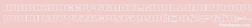 21gunsaluteout Font – White Fonts on Pink Background