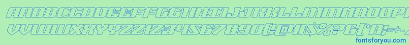 Подробнее о шрифте 21gunsaluteoutital Шрифт 21gunsaluteoutital – синие шрифты на зелёном фоне