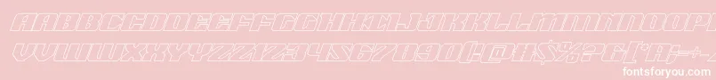 21gunsaluteoutital Font – White Fonts on Pink Background