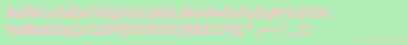 22 September Font – Pink Fonts on Green Background