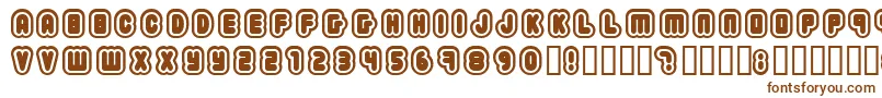 2203 Font – Brown Fonts on White Background
