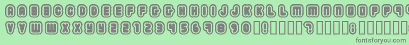 フォント2203 – 緑の背景に灰色の文字